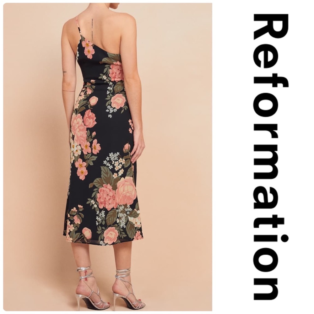 Reformation Eastside Floral One-Shoulder Dress - Picture 4 of 5